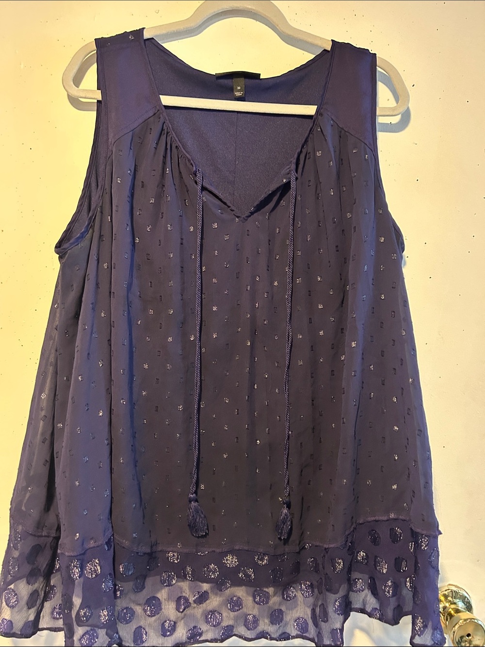 Lane Bryant Dark Purple Top